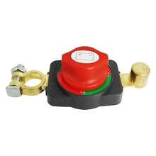 [Heavy Duty Kill Switch] Top Post Battery Disconnect Switch, Battery Disconnect Switch, 3rd Generation Battery Power Cut-Off Switch For Truck, Boat, RV, Heavy Duty, Negative Pole Switch - Black - View 3