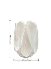 1pc Minimalist Curved Artistic Vase, Universal For Dried And Fresh Cut Flowers, Dining Table & Entryway Decor, Luxury Soft Furnishing, Housewarming Gift, Floral Display Container - Curved - View 8