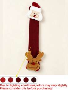 Christmas Style Refrigerator Handle Cover - Suitable For Various Appliances (Refrigerator, Microwave, Dishwasher); Ideal Choice For Indoor Christmas Decoration And Holiday Party Supplies; Washable Handle Cover, Create Festive Atmosphere - Multicolor - View 12