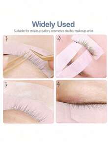 6 Rolls/3 Rolls/1 Roll Pack False Eyelash Extension Tape, Pink Breathable Fabric Tape, Suitable For False Eyelash Extensions, Gentle And Residue-Free, Skin-Friendly And Non-Irritating - Multicolor - View 6