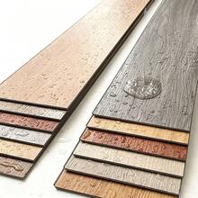 20pcs Faux Wood Grain Pattern Self-Adhesive Flooring PVC Tiles, Thick Wear-Resistant Waterproof Floor Stickers For Cement Floor, Rental Home Indoor Use - Floor Decals - View 9