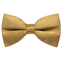 Set Dasi Kupu-Kupu Pria Warna Kuning Mustard Sederhana, 3 Buah Cincin Berlian Imitasi yang Dapat Dilepas & Bunga Kancing, Aksesori Pernikahan Formal - Mustard Yellow - View 5