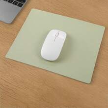 1pc Solid Color Leather Mouse Pad, Minimalist Fashion Business Office Mouse Pad, Computer Office Mouse Pad Anti-Slip Desk Mat, Multi-Color Wrist Rest Desk Pad - View 6