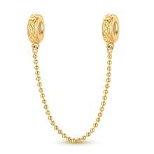 1Pc Mixed 18k Gold Plated Symbol Charms For Bracelet NecklaceDiy Jewelry Bead Pendant Large Hole CZ Hamsa Hand Cross Pattern Angel Daily Wear - Gold - View 28