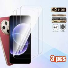 3pcs/Pack, Compatible With Redmi 17 4G/17 5G/13C/14C/15C/A5/15/A7 Pro High Definition Edge Glue Full Coverage Tempered Glass Screen Protector, Anti-Scratch Film, Phone Protection, High Clarity, Smooth Surface, Shatter-Resistant Material, Durable Glass, Anti-Scratch Anti-Drop, High Sensitivity, Smooth Operation, Screen Protector - Clear - View 6