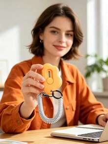 Cloud-Shaped Mini Utility Knife With Spring Lanyard Keychain, Retractable Hidden Blade, And Scratch-Resistant. Compact And Portable, Can Be Attached To Backpacks Or Keychains, Easily Unbox Packages, Cut Letters, And DIY Scrapbooking. Macaron Fresh Multi-Color Options, Suitable For Students, Office Workers, And Home Unboxing Enthusiasts, Space-Saving Storage, Dual Function As Decorative Pendant And Practical Cutting Tool. - Multicolor - View 3