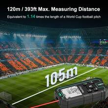 MASTFUYI Laser Distance Meter Red Laser Rangefinder Digital Laser Measure Tool With Area Volume Pythagorean Continuous Measurement - FY899S - View 4