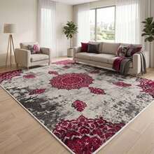 Washable Scandinavian Rugs – Nordic Designs For Modern Homes - Perfect For Living Room, Bedroom, Hallway, Kitchen - Indoor And Outdor Carpet | Non-Slip Backing - Coffee Brown - View 1