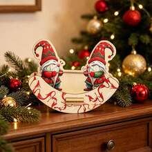 Hiasan Kereta Luncur Rusa Natal dari Kayu, Hadiah Natal, Dekorasi Meja untuk Pesta di Rumah - 1PC - View 4