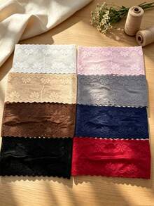 1/3/4pcs Women's New Style Lace Elastic Headband, Bow-Shaped Lace Hairband, Versatile Hair Accessory Headwear - Multicolor - View 2