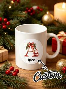 Personalized Christmas Stickers Labels, Christmas Stickers, Christmas Labels, Christmas Gift Labels, Home Christmas Decor, Holiday/Christmas Labels, Universal, Solid Color - Multicolor - View 3