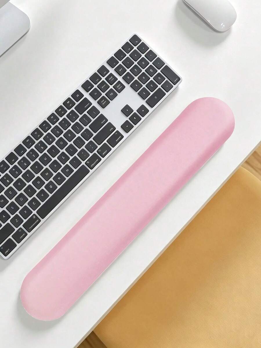 Ergonomic Keyboard Wrist Rest, Soft Memory Foam Wrist Support Pad, Non-Slip Base Computer Laptop Office Gaming Typing Palm Rest, Cute Desktop Decor Accessory - View 1