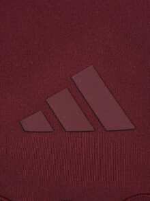 Adidas Women's ALL ME WINT LS Long Sleeve Knit Collarless T-Shirt TKG0433 - Burgundy - View 3