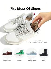 1 Pair Autumn/Winter EVA Invisible Height-Increasing Half Insoles, 3-Layer Adjustable Height Sports Casual Heel Pads - Camel - View 5