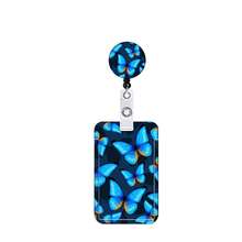 1pc Rose Sunflower Butterfly Avocado Print Lanyard Card Holder Set - Multicolor - View 8