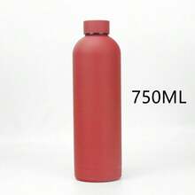 1pc 500ML/750ML/17oz/25oz Highly Attractive Portable Minimalist Large Capacity Stainless Steel Insulated Water Bottle For Girls Students School Sports - Multicolor - View 18