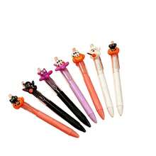 Halloween 4pcs/Set Random Ballpoint Pens, Retractable Design, Multiple Patterns, Minimalist Printed Pens, Suitable For Weddings, Parties, Daily Use, Gifts, Perfect Valentine's Day Gift For Friends And Family - Multicolor - View 5