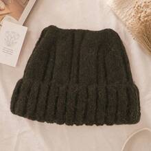 1Piece: Women's Cute Cat-Ear Knit Hat; Soft Ribbed Knit Winter Hat; Warm Solid-Color Knit Hat; Suitable For Everyday Outdoor Wear. - Cat Ear Cat - View 5