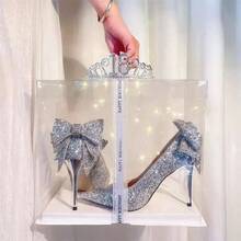 1 hộp quà trong suốt, hộp đóng gói quà tặng, phù hợp cho sinh nhật, đám cưới và tiệc lễ hội (không bao gồm ruy băng) - trắng - Xem 4