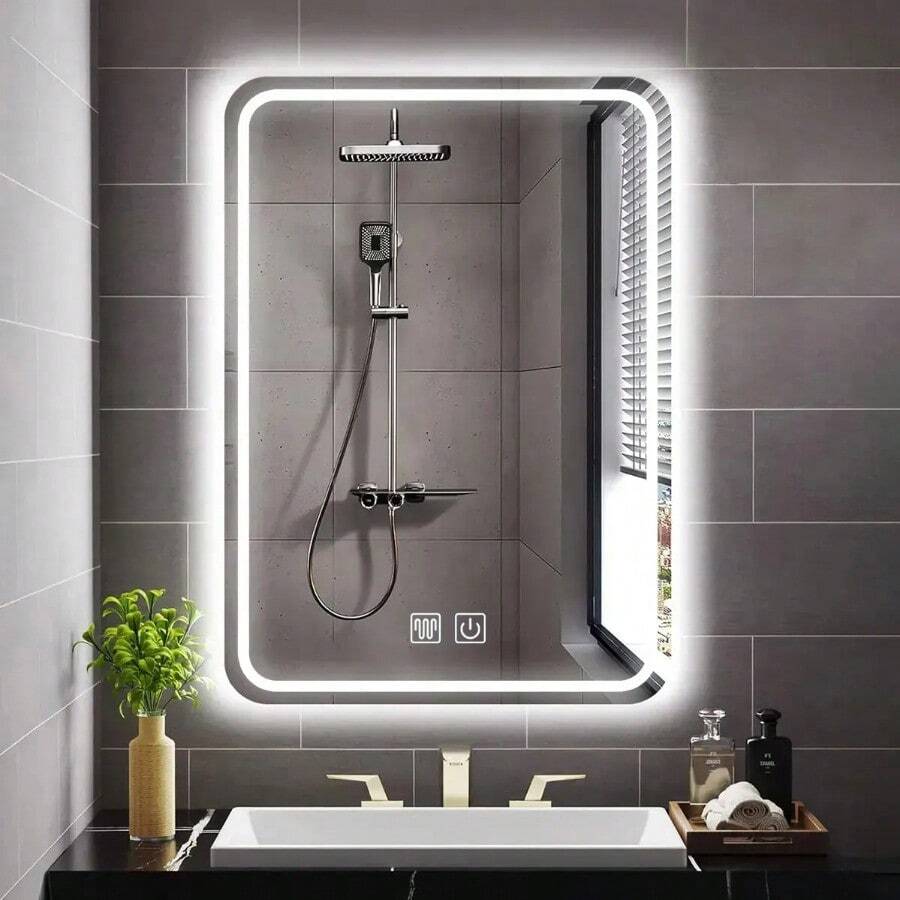 Bathroom Mirrors - Black - View 1