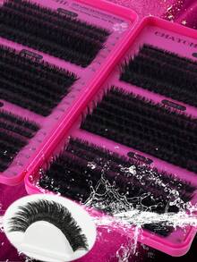 720/648 Sets DIY Complete Artificial Self-Adhesive Eyelashes, Including 8-16mm Different Lengths Soft Eyelash Clusters, Soft And Fluffy, Cluster Eyelash Set, Including Glue, Tweezers And Brush - Multicolor - View 7