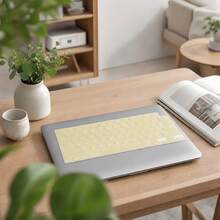 Silicone Keyboard Film For MacBook Neo 13 A3404 Light Yellow Keyboard Cover For MacBook Pro 14 16inch Laptop Keyboard Protective Film For MacBook Air 13.6 M2 M3 M4 M5 Air 15.3,Reusable And Washable Fresh Style Film,Suitable For Students,Birthday Gift - View 2