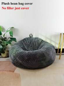 1 PIEZA (sin relleno) Funda de sillón de peluche a rayas Funda de sillón puff gruesa Funda de sillón puff Funda de sofá perezoso Regalos Cumpleaños Graduación Funda de sofá Funda de sofá Decoración de sala de estar Decoración de habitación ZS0H - Beis - Ver 8