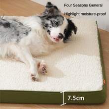 1pc Oxford Fabric Lamb Fleece Double-Sided Dog Mat, Thickened Removable Washable Pet Pad Dog Bed Cat Bed, Waterproof Soft Comfortable Breathable Dirt-Resistant Wear-Resistant, Suitable For Medium And Large Dogs, Highly Attractive Dog Bed Mattress Cat Bed, Universal For Cats And Dogs, Suitable For Small, Medium And Large Cats And Dogs, All Seasons - Multicolor - View 8