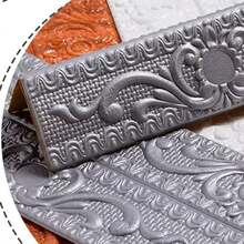 1pc 230cm Peel And Stick Foam Wall Decor Strip, Self-Adhesive Wallpaper Border Trim, Decorative Baseboard Molding - A - View 7