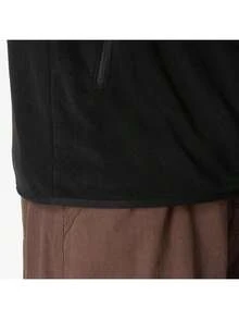 The North Face Jaket Fleece Olahraga Pria, Jaket Kasual Fleece dengan Kerah Tegak dan Resleting 8FJ3JK3 - hitam - View 6