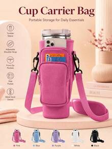 1 Buah Tas Penyimpanan Botol Air Serbaguna, Aksesori Tas Penyimpanan dan Penyangga Botol Air Olahraga yang Dapat Dilepas, Aksesori Botol Air Aktivitas Luar Ruangan Multifungsi Genggam yang Mudah Dibawa - MultiWarna - View 3