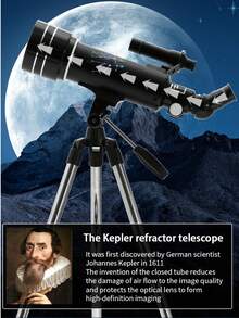 1pc Bird Watching Telescope With Tripod And Phone Clip, 123-63ft 1000yd Oblique View Eyepiece, Multi-Color Options, Suitable For Bird Watching, Outdoor Hunting, Birthday Gift, Camping Use - Multicolor - View 4