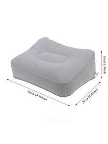 Portable Soft Footrest Pillow - PVC Inflatable Foot Rest Folding Air Pillow Cushion Travel Office Home Leg Up Relaxing Feet Tool - Multicolor - View 6
