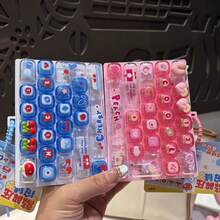 Gantungan Kunci Keyboard Pereda Stres, Mainan Keyboard Mekanik 26 Tombol, Liontin Kamuflase Portabel, Hadiah Unik yang Menyenangkan - MultiWarna - View 5