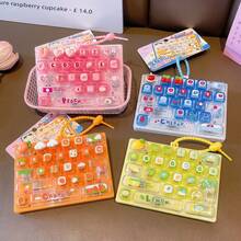 Gantungan Kunci Keyboard Pereda Stres, Mainan Keyboard Mekanik 26 Tombol, Liontin Kamuflase Portabel, Hadiah Unik yang Menyenangkan - MultiWarna - View 2