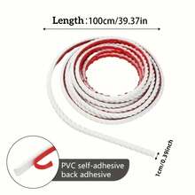 White Twisted Rope Decorative Wall Sticker, Self-Adhesive Flexible Decorative Line, Soft Wear-Resistant 3D Peel And Stick Wall Edge Trim, Suitable For Ceiling, Baseboard, Mirror Frame, Door, Bedroom, Living Room Home Renovation - Multicolor - View 4