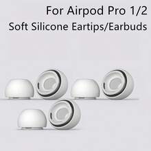 أطراف سماعات أذن سيليكون ناعمة بيضاء مخصصة ل- Apple Pro 1/2 (2 قطعة/عبوة)، مع شبكة مقاومة للغبار، مادة سيليكون ناعمة، ملاءمة مثالية لقناة الأذن، أكثر راحة للارتداء. متوفرة بمقاسات L، M، S، XS. - أبيض - مشاهدة 31
