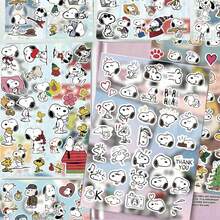 1 Set/8pcs 2026 Popular Snoopy Blue Stickers, Suitable For Anime Lovers And Sticker Collectors (Unisex), Applicable For Phone Cases, Decorative Notebooks, New Year, Halloween, Christmas Gifts For Friends And Family, Surprise (Random Styles) - Multicolor - View 1