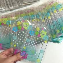 Tropical Floral Pattern Clear Photocard Sleeve, Polka Dot Background Card Holder Pendant, Transparent Window Card Protective Case For Collectible Photocards, Bank Cards & Transit Cards - A - View 7