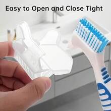 2/1pc Denture Toothbrush Protective Cover | Portable & Practical | With Ventilation Holes, Protects Toothbrush | Keeps Toothbrush Clean & Breathable - Multicolor - View 2