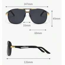 Unisex Large Frame Polarized Fashion Glasses With Aluminum Magnesium Spring Temples, Outdoor Fishing Driver Fashion Glasses, High-End Business Classic Style - Multicolor - View 4