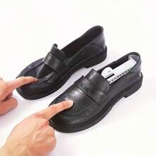 2pcs Black Practical Plastic Adjustable Length Unisex Shoe Trees Shoe Rack Boot Stand Shoe Accessories - Black - View 6