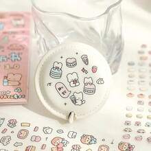 16pcs/1book Korean Ins Style Cute Cartoon Stickers, Suitable For Scrapbooking, Phone Case, Water Bottle, Car Cup, Computer, Guitar, Etc., Only For Adult Planner, Diary, DIY Scrapbook Decoration, Not A Toy, Not Suitable For Children Under 14 - Multicolor - View 8