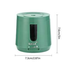 Eagle 電動鉛筆削筆器，電池或USB供電，快速削鉛筆，便攜式自動鉛筆削筆器，適用於彩色鉛筆 (6-8mm)，適合辦公室和居家使用，黑色 - B - 查看 4