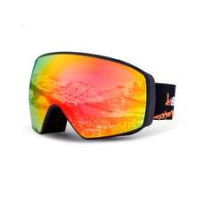 JetBlaze 1 PC Unisex Ski Goggles, Winter Snowboard Snowmobile Glasses, Adjustable Strap Wide View Outdoor Sports Eyewear For Men Women. - Multicolor - View 9