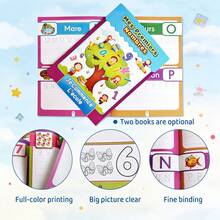 French Language Learning Activity Workbook, 2 Books Set, Letter And Number Tracing Book For Writing Training - Multicolor - View 6