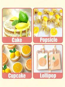 Lemon Slice Silicone Mold Fruit Shape, Fondant Chocolate Candy Cake Decoration Tool, Resin Clay DIY Baking Tray, Non-Stick Easy To Clean Reusable Kitchen Baking Supplies - Beige - View 6
