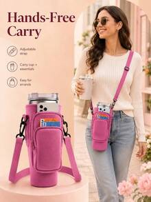 1 Buah Tas Penyimpanan Botol Air Serbaguna, Aksesori Tas Penyimpanan dan Penyangga Botol Air Olahraga yang Dapat Dilepas, Aksesori Botol Air Aktivitas Luar Ruangan Multifungsi Genggam yang Mudah Dibawa - MultiWarna - View 2