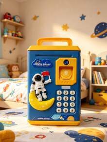 Mini Digital Electronic Piggy Bank For Kids - Blue - View 1