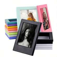 5pcs Magnetic 3-Inch Instant Photo Frames, Macaron Color DIY Combinable Mini Photo Clips, Fridge And Wall Home Decor - Color Style Randomized - View 4